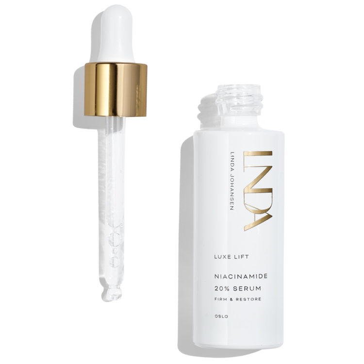 Niacinamide Serum 20% åpen flaske